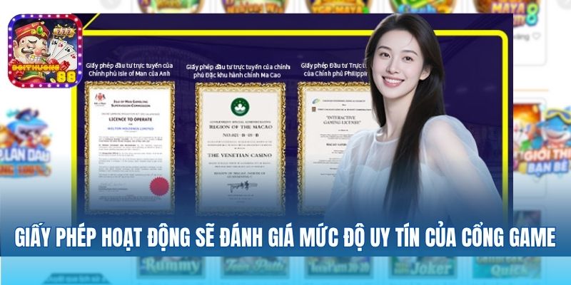 Có giấy phép kinh doanh rõ ràng